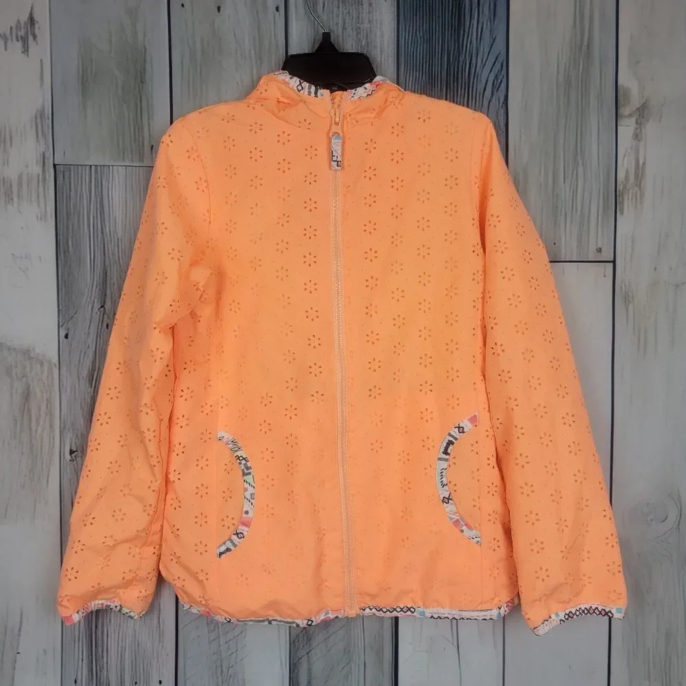OshKosh Orange Lightweight Spring Jacket Windbreaker Size 7
